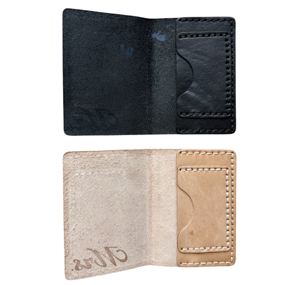 Mr. And Mrs. Leather Passport Holder - Picture 2 of 3